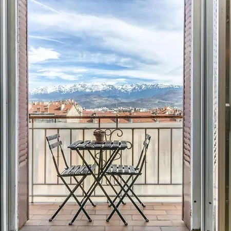 Daire Esprit Vintage: Lit Double, Balcon, Wifi, Equipe+ Grenoble